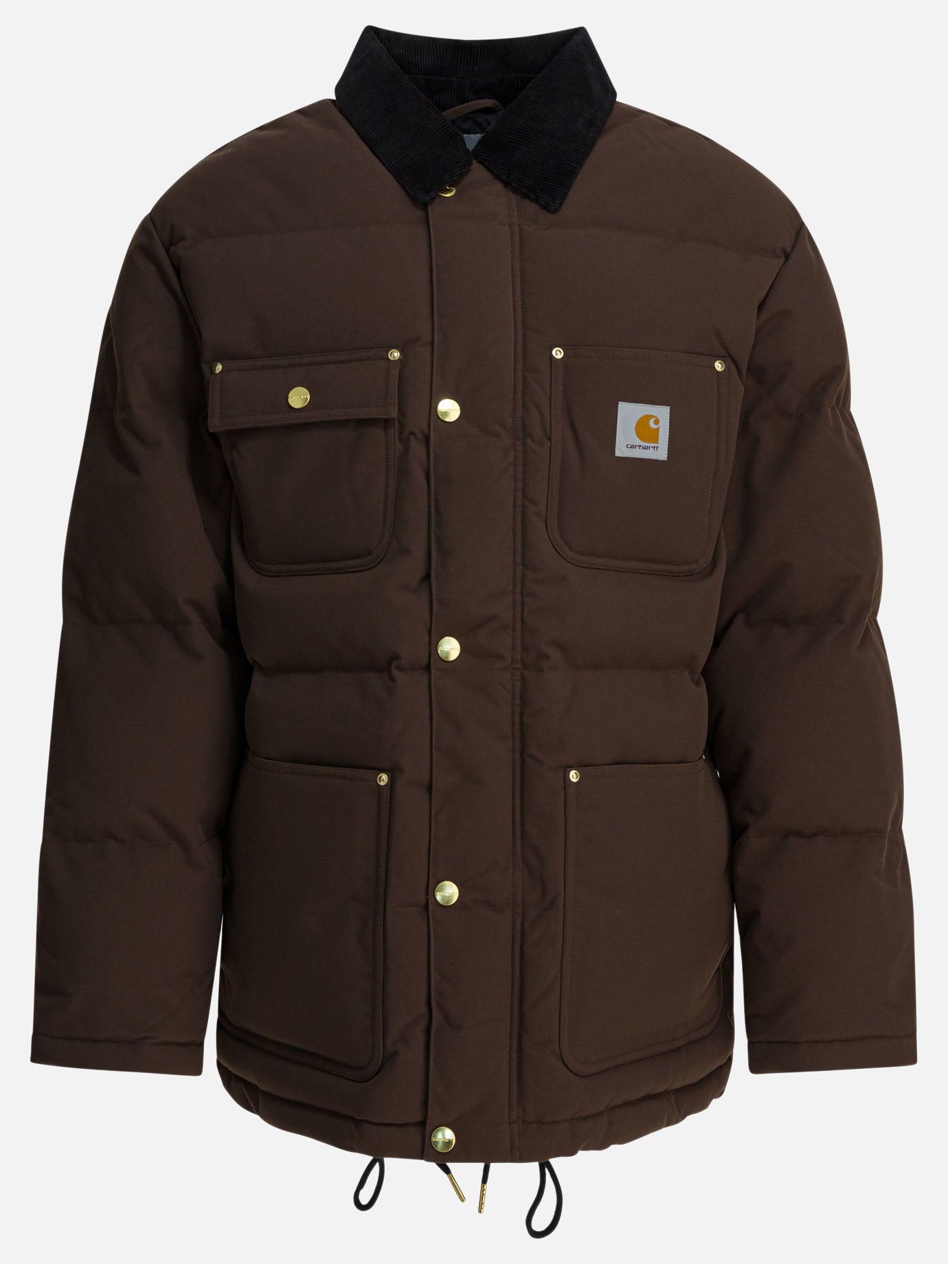 Down jackets Logo  Brown - Carhartt WIP Men | PDP | VIETTI Online Store | thumbnail