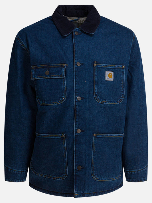 Short coats Logo  Blue - Carhartt WIP Men | PLP | VIETTI Online Store 
