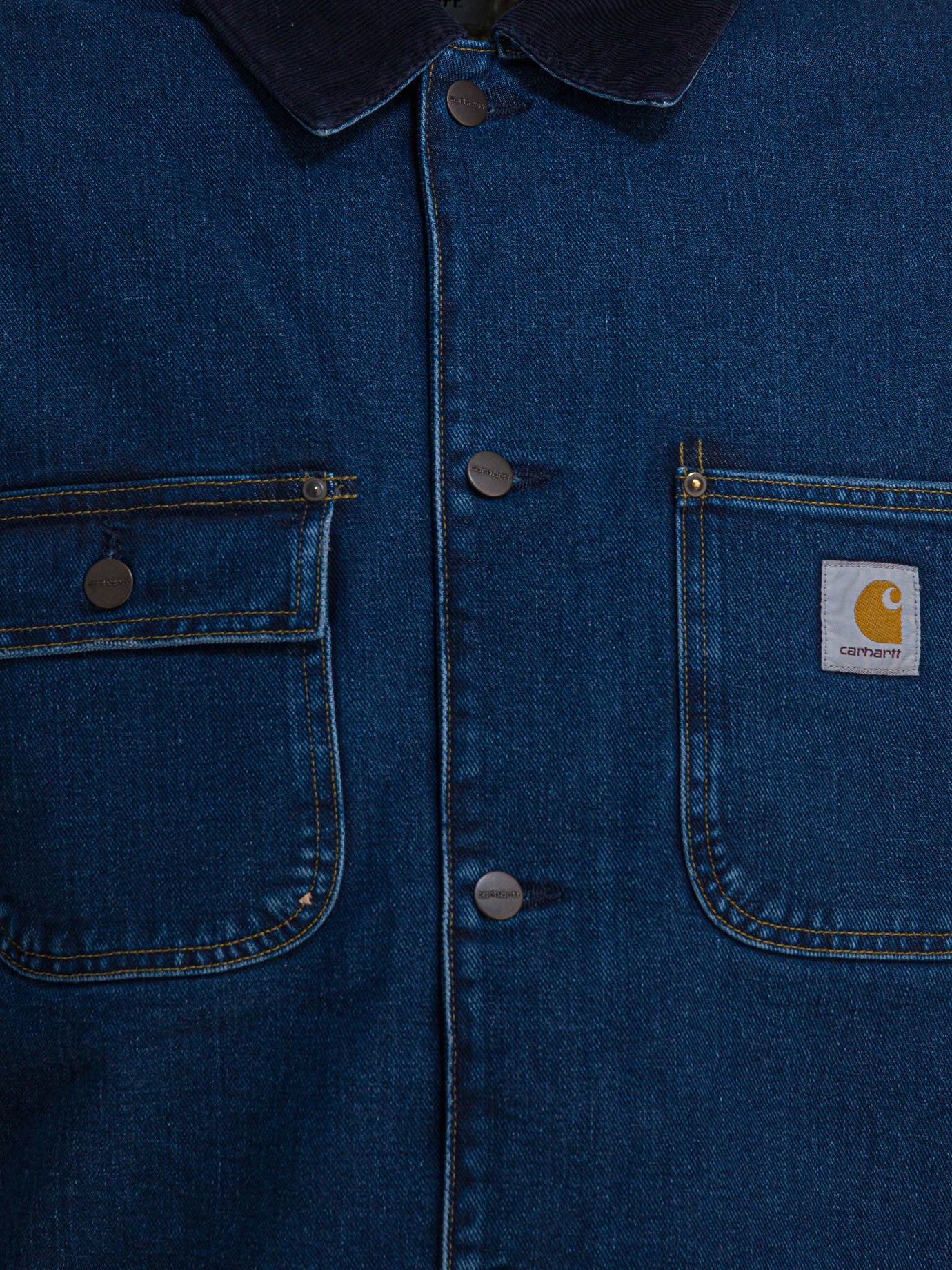 Short coats Logo  Blue - Carhartt WIP Men | PDP | VIETTI Online Store | Zoom-Modal_3
