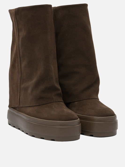 Pull-on boots 100% suede - 100% rubber  Brown - Casadei Women | PLP | VIETTI Online Store | 2
