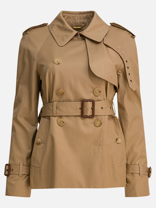 Raincoats & Trench coats Solid colour  Beige - Chloé Women | PDP | VIETTI Online Store 
