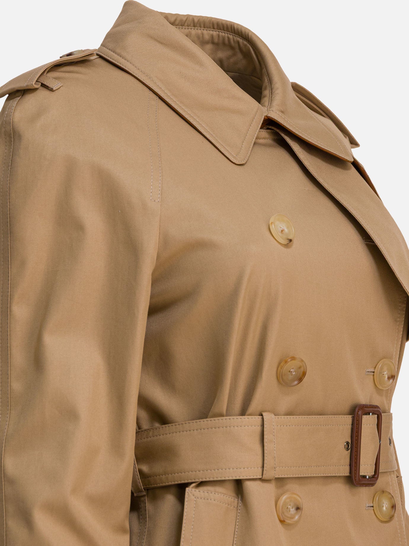 Raincoats & Trench coats Solid colour  Beige - Chloé Women | PDP | VIETTI Online Store | thumbnail_4