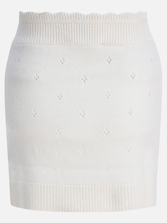 Midi skirts Solid colour  White - Chloé Women | PDP | VIETTI Online Store | 2
