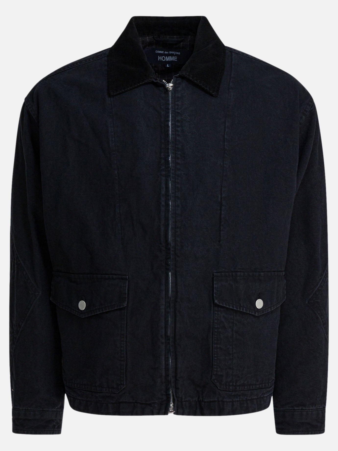 Denim jackets Solid colour  Black - Comme Des Garçons Homme Men | PDP | VIETTI Online Store | Zoom-Modal
