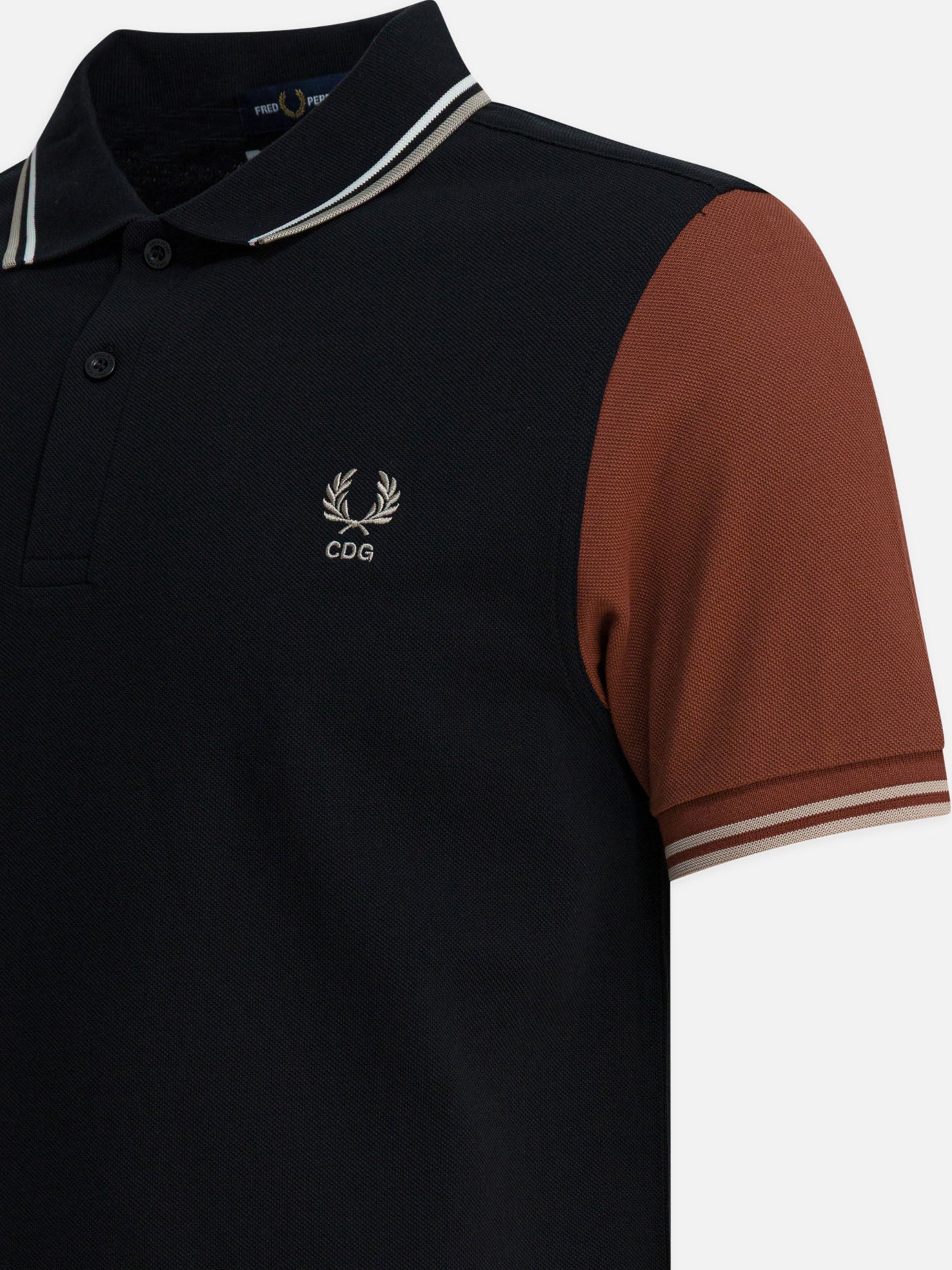 Polo shirts with buttons Logo  Black - Comme Des Garçons Shirt Men | PDP | VIETTI Online Store | thumbnail_4