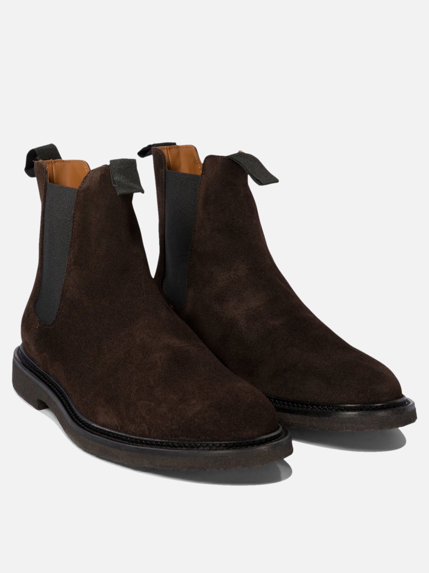Chelsea boots 100% suede - 100% rubber  Brown - Common Projects Men | PDP | VIETTI Online Store | thumbnail_2
