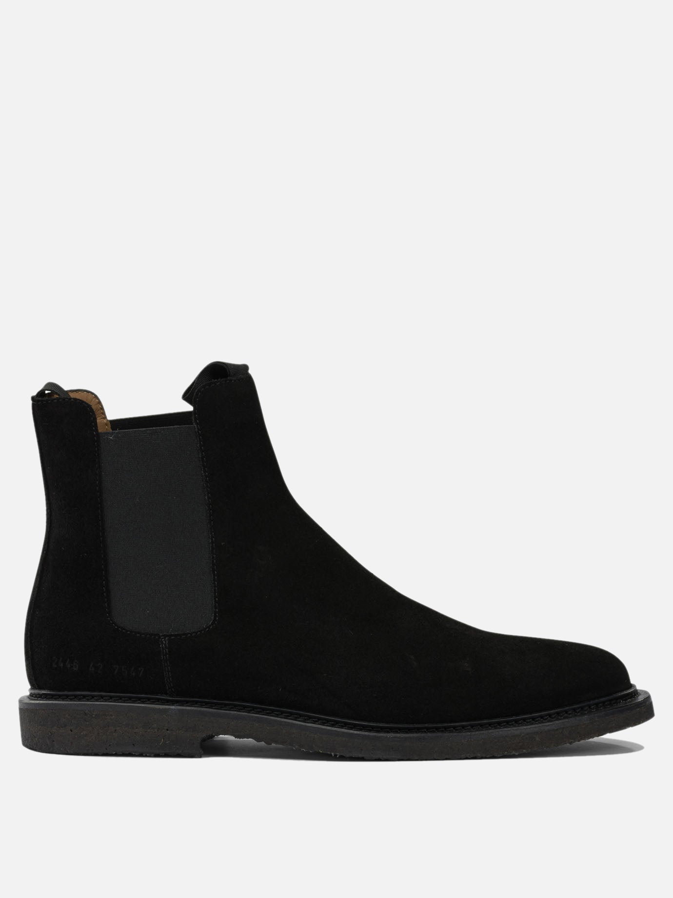 Chelsea boots 100% suede - 100% rubber  Black - Common Projects Men | PDP | VIETTI Online Store | thumbnail