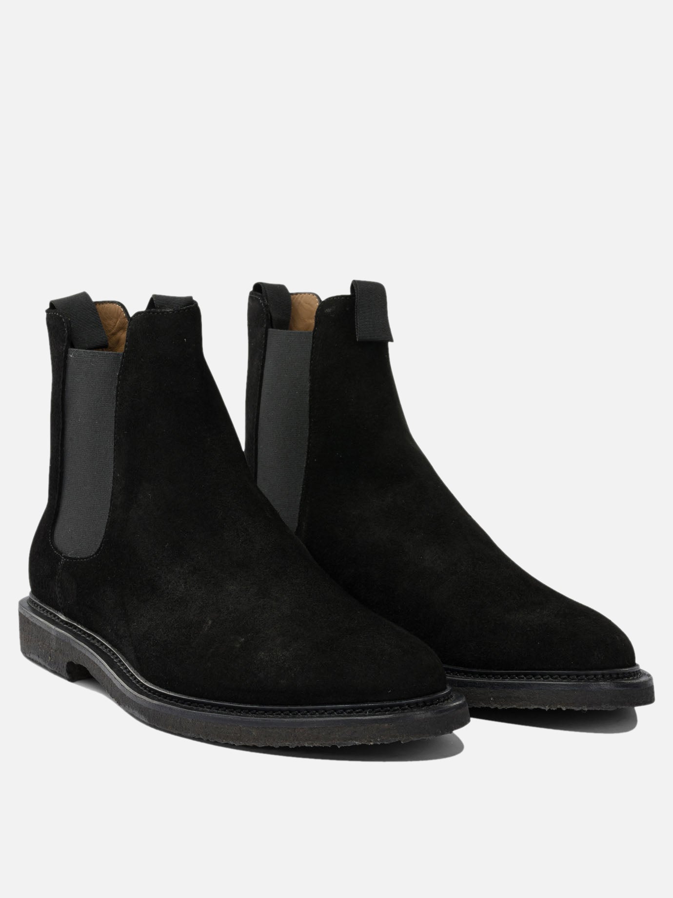 Chelsea boots 100% suede - 100% rubber  Black - Common Projects Men | PDP | VIETTI Online Store | thumbnail_2