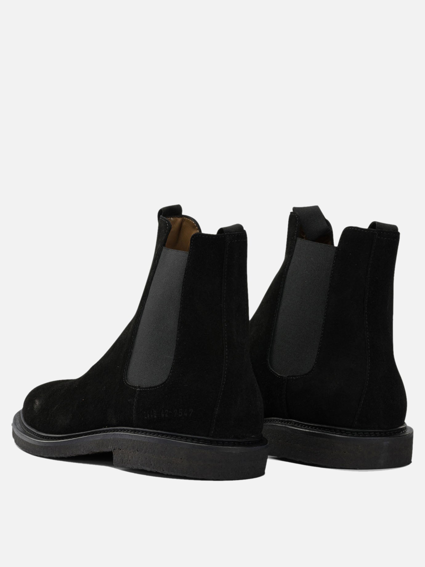 Chelsea boots 100% suede - 100% rubber  Black - Common Projects Men | PDP | VIETTI Online Store | thumbnail_4