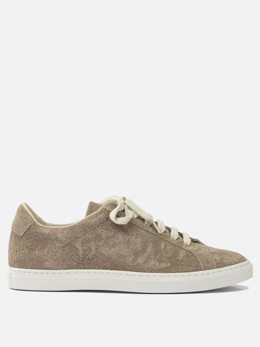 Low top sneakers 100% suede - 100% rubber  Beige - Common Projects Women | PDP | VIETTI Online Store 
