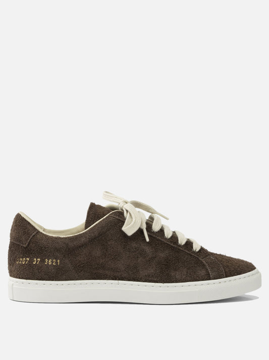 Low top sneakers 100% suede - 100% rubber  Brown - Common Projects Women | PDP | VIETTI Online Store 
