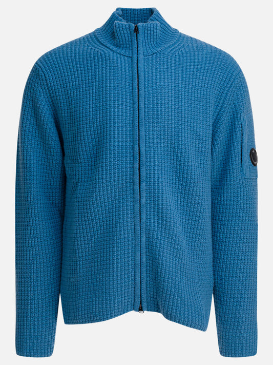 Zipped sweaters Logo  Blue - C.P. Company Men | PLP | VIETTI Online Store 
