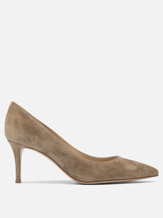 Pumps 100% suede - 100% leather  Beige - Gianvito Rossi Women | PDP | VIETTI Online Store 
