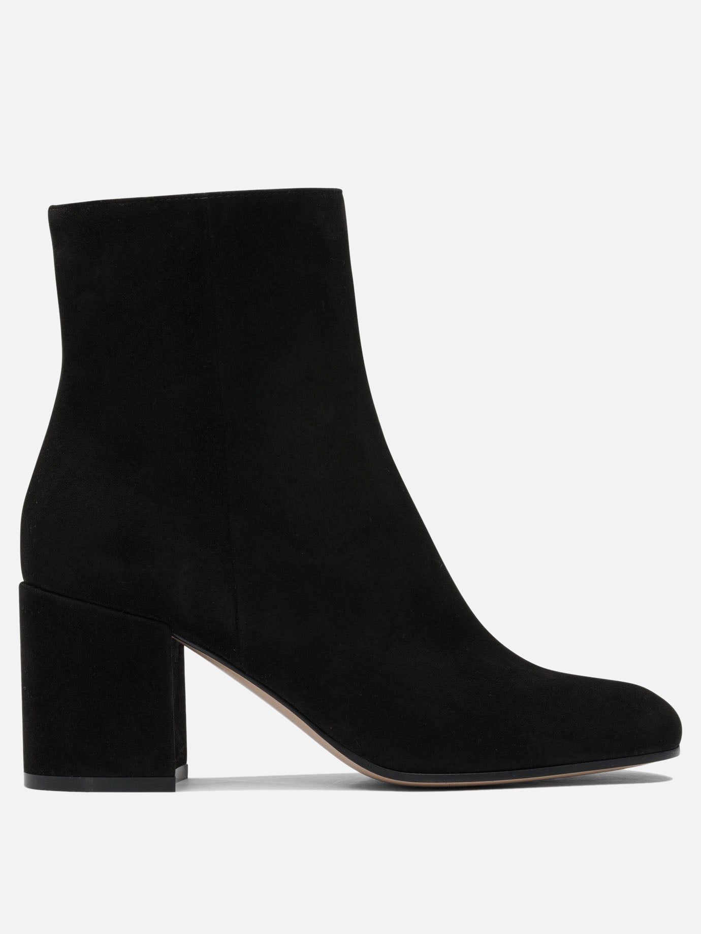 Zipped boots 100% suede - 100% leather  Black - Gianvito Rossi Women | PDP | VIETTI Online Store | Zoom-Modal
