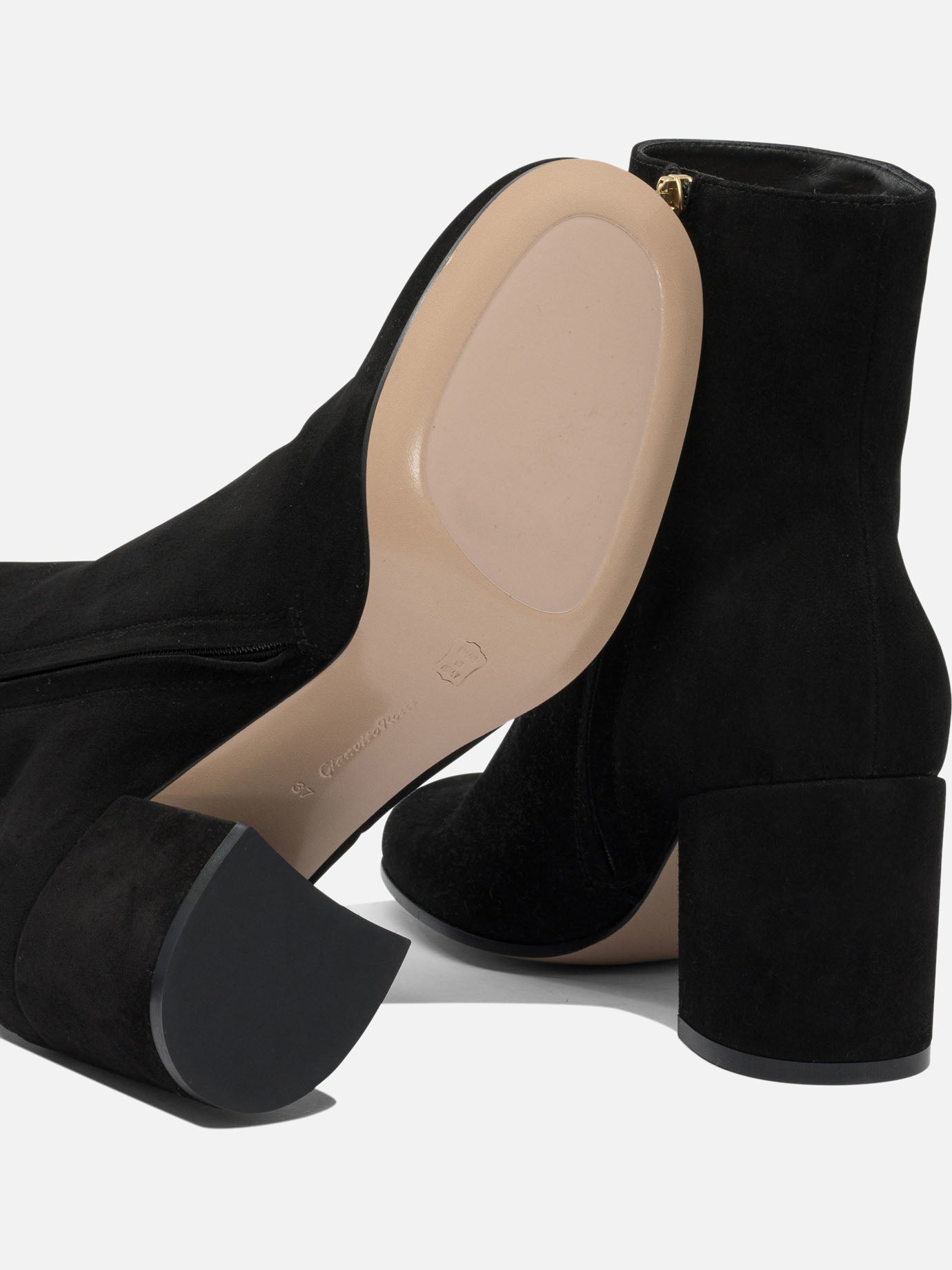 Zipped boots 100% suede - 100% leather  Black - Gianvito Rossi Women | PDP | VIETTI Online Store | Zoom-Modal_5
