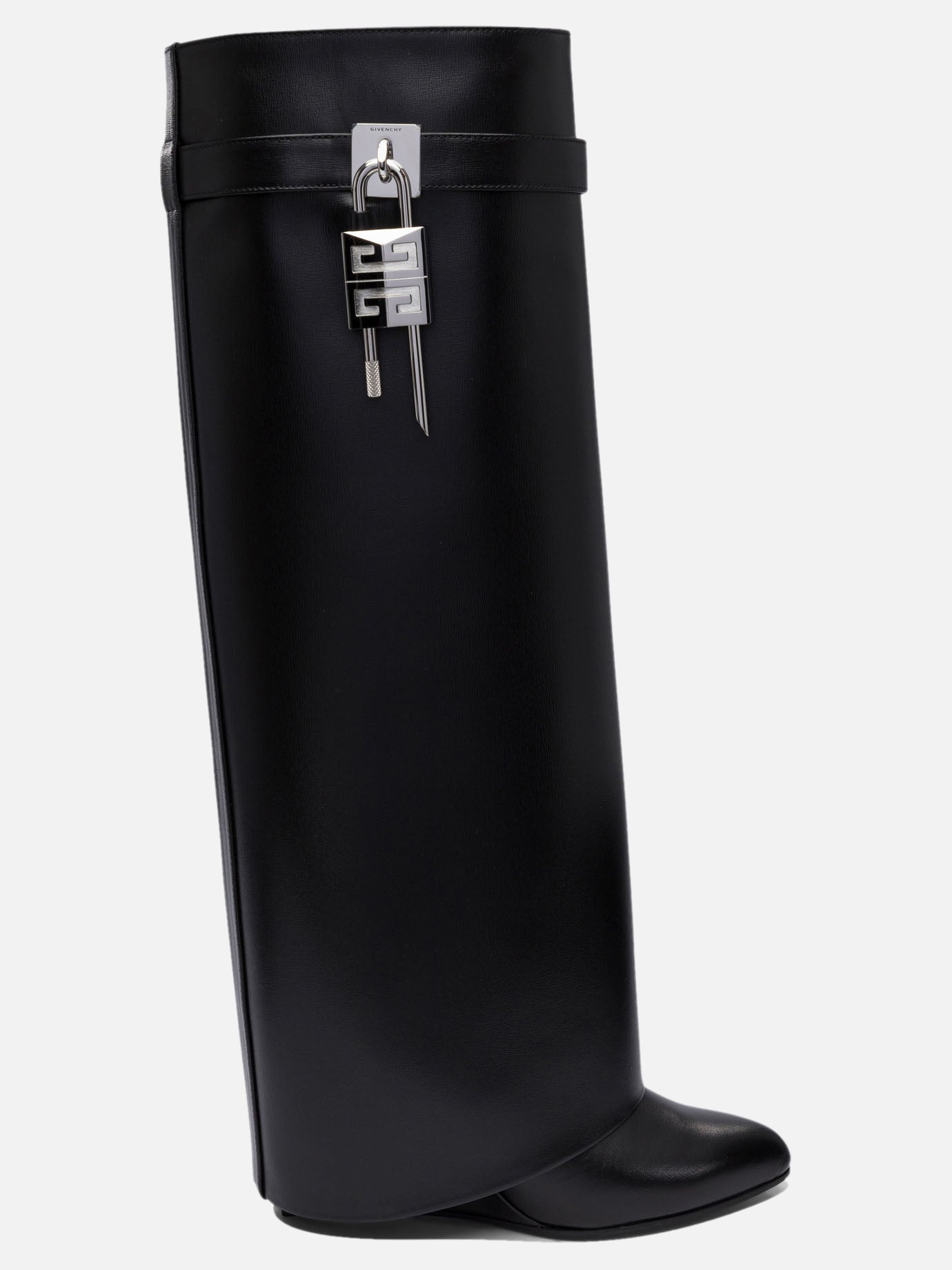 Knee-high 100% leather - 100% leather  Black - Givenchy Women | PDP | VIETTI Online Store | Zoom-Modal
