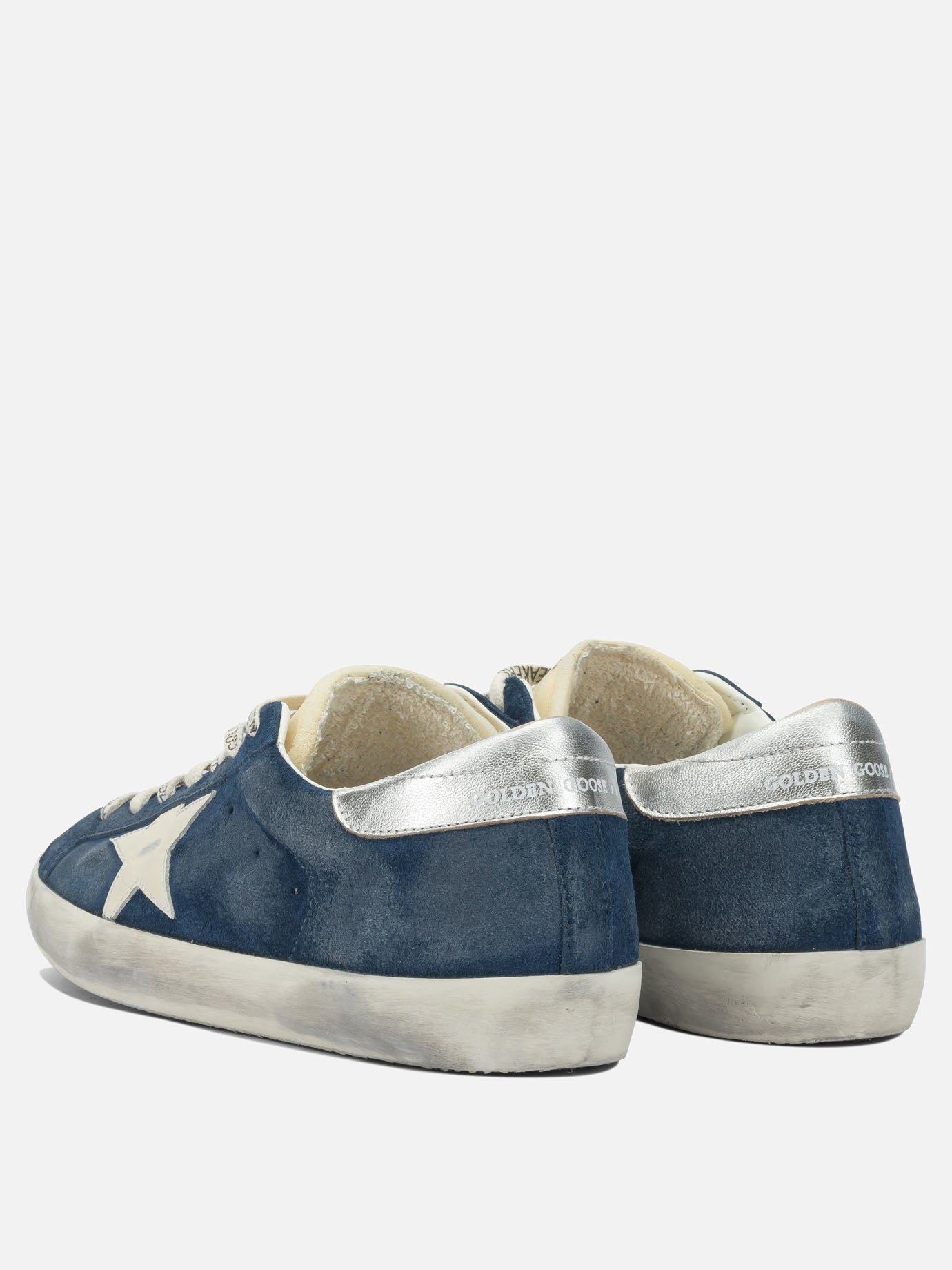 Low top sneakers 79% cow leather 17% polyurethane 4% goat leather - 100% rubber  Blue - Golden Goose Men | PDP | VIETTI Online Store | thumbnail_4