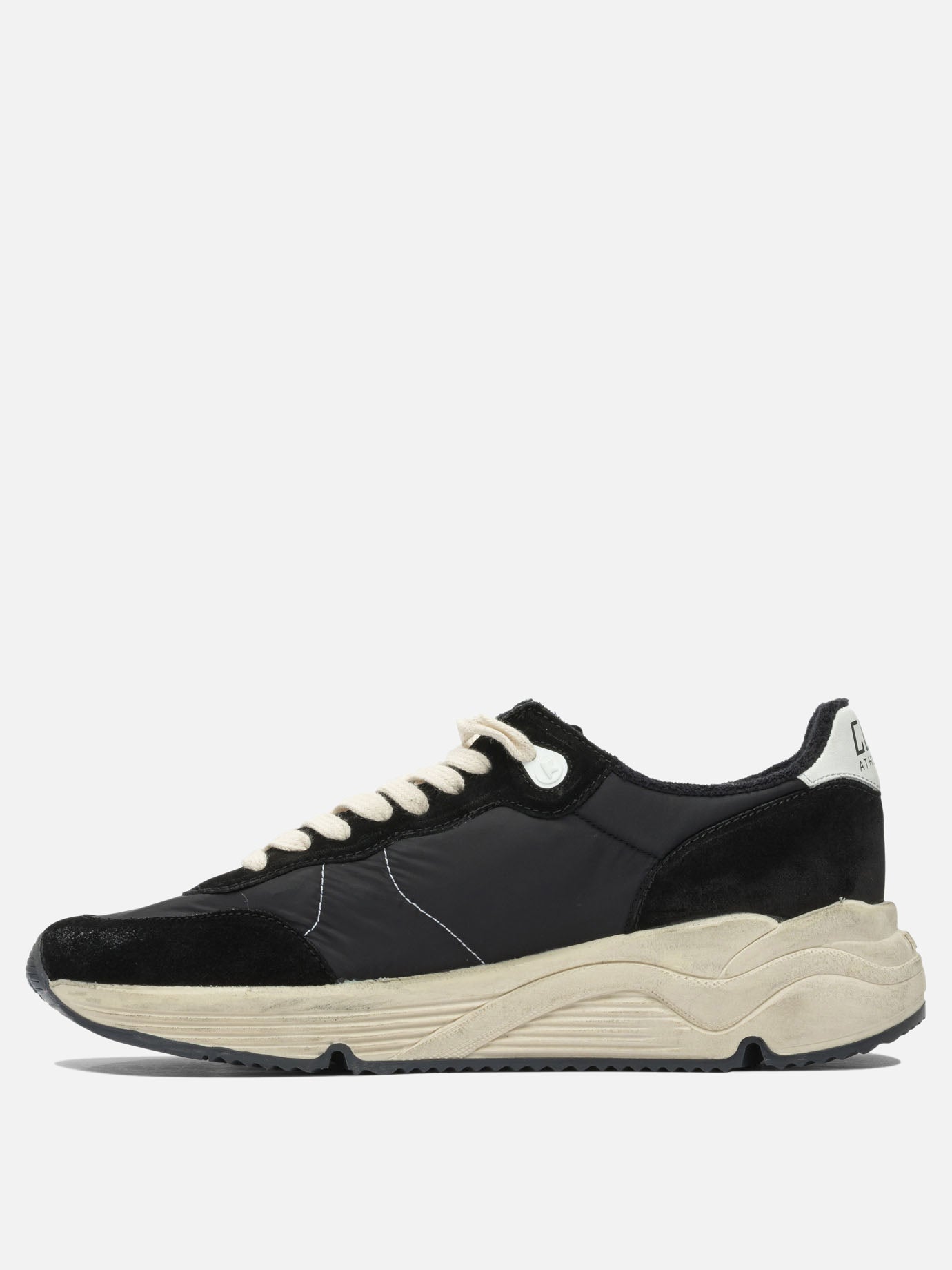 Low top sneakers 34% polyester 30% cow leather 19% polyamide 16% cotton 1% polyurethane - 100% rubber  Black - Golden Goose Men | PDP | VIETTI Online Store | thumbnail_3
