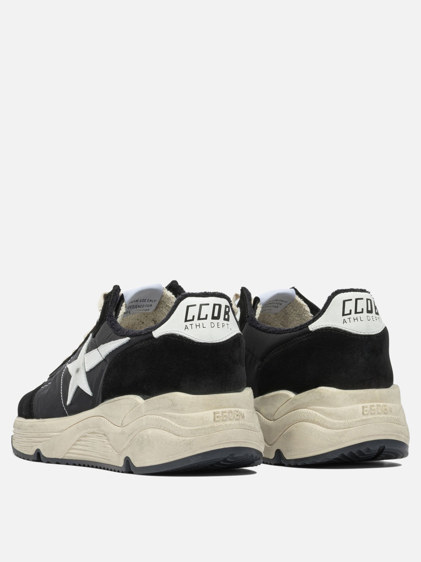 Low top sneakers 34% polyester 30% cow leather 19% polyamide 16% cotton 1% polyurethane - 100% rubber  Black - Golden Goose Men | PDP | VIETTI Online Store | thumbnail_4