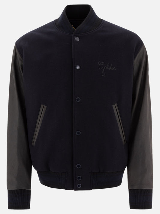 Bomber jackets Solid colour  Blue - Golden Goose Men | PDP | VIETTI Online Store 
