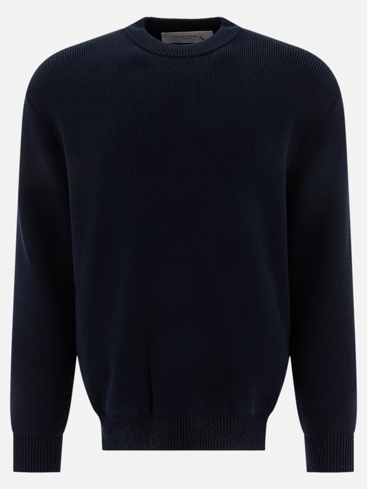 Golden Goose Crew-neck sweater with logo 15314943_M Blue 1