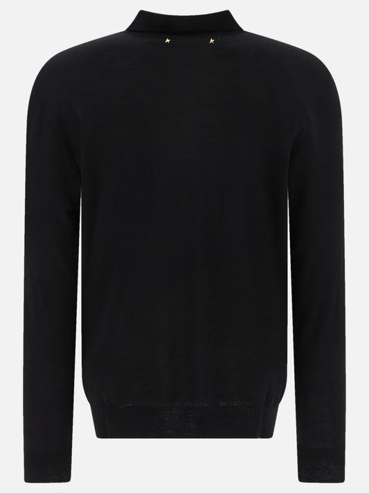 Polo shirts with buttons Solid colour  Black - Golden Goose Men | PDP | VIETTI Online Store 

