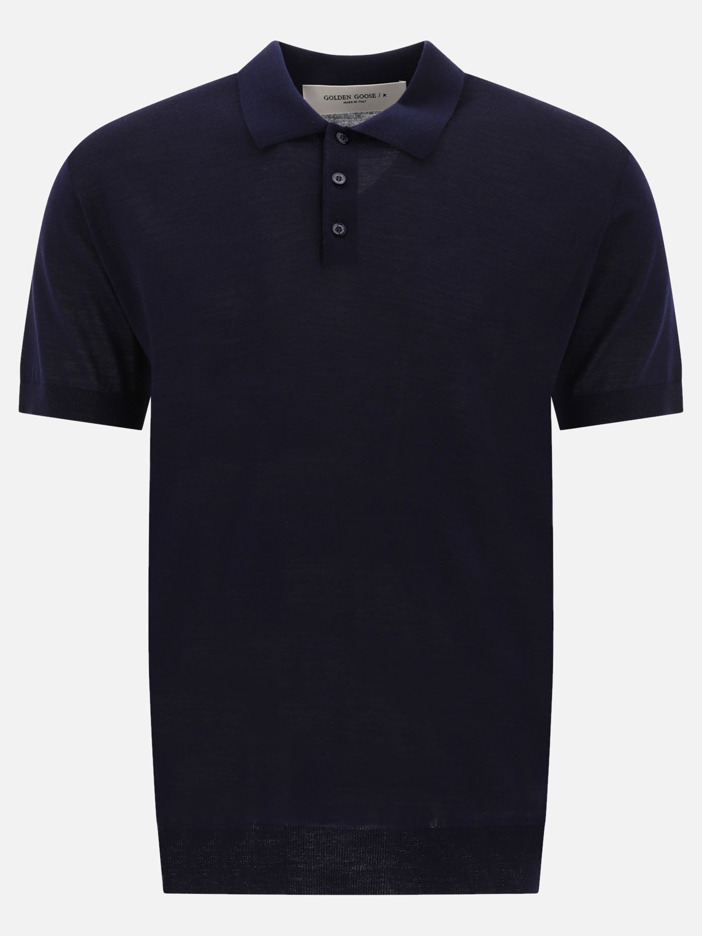 Polo shirts with buttons Solid colour  Black - Golden Goose Men | PDP | VIETTI Online Store | thumbnail