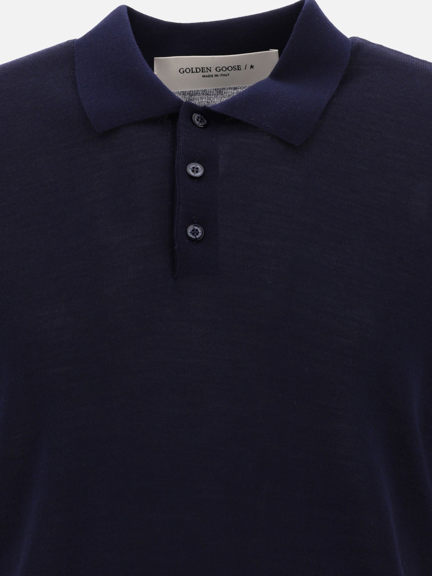 Polo shirts with buttons Solid colour  Black - Golden Goose Men | PDP | VIETTI Online Store | thumbnail_3