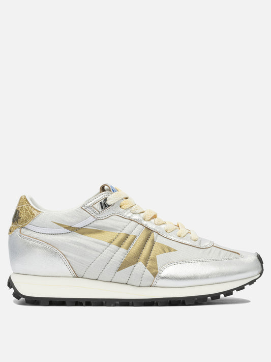 Low top sneakers 48% polyamide 39% goat leather 6% polyurethane 1% polyvinyle - 100% rubber  Silver - Golden Goose Women | PLP | VIETTI Online Store 
