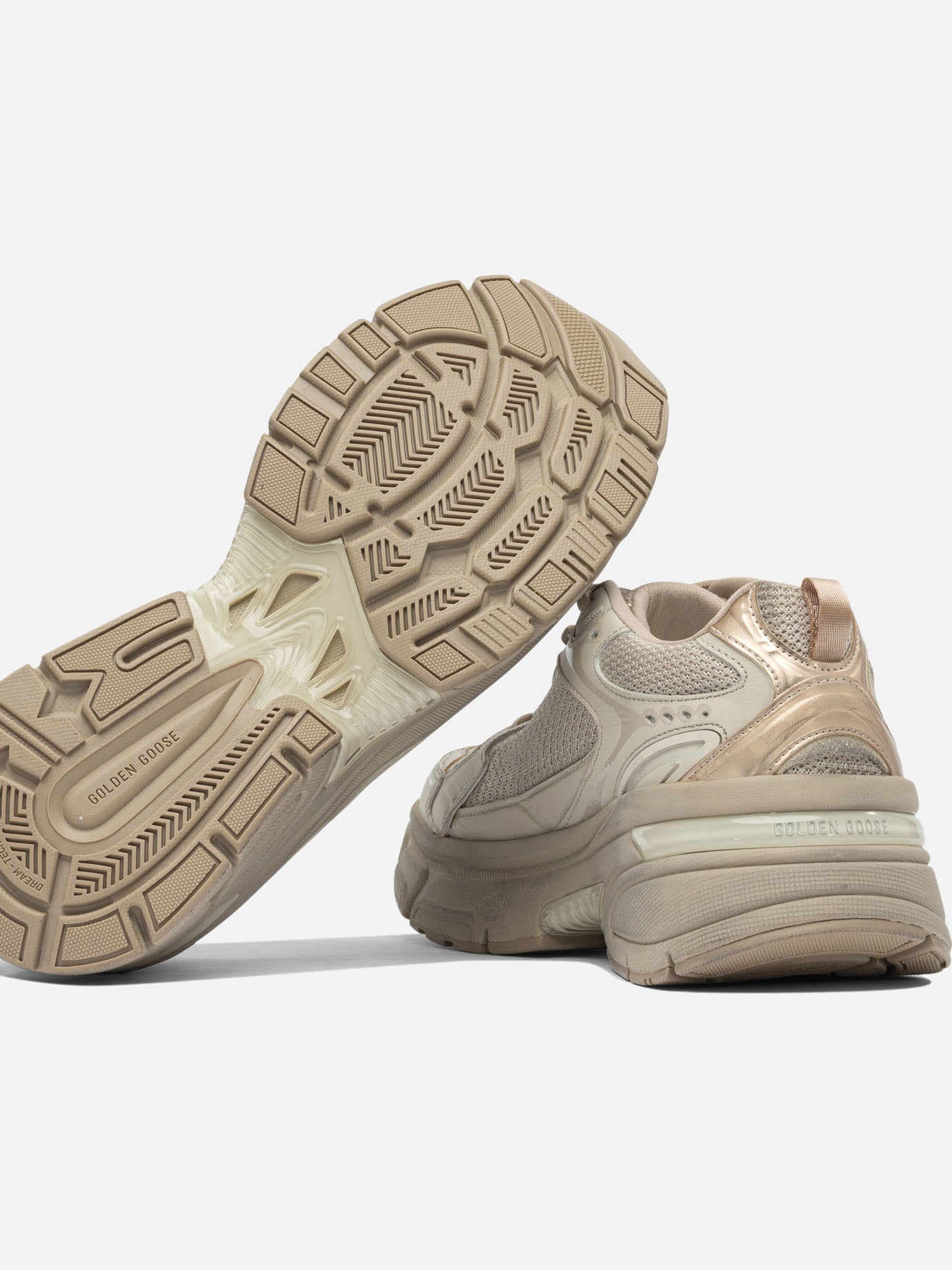 Low top sneakers 49% polyester 30% cow leather 12% polyurethane textile 9% ovine leather - 100% rubber  Grey - Golden Goose Women | PDP | VIETTI Online Store | Zoom-Modal_5
