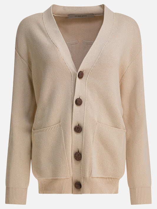 Cardigans Solid colour  Beige - Golden Goose Women | PDP | VIETTI Online Store 

