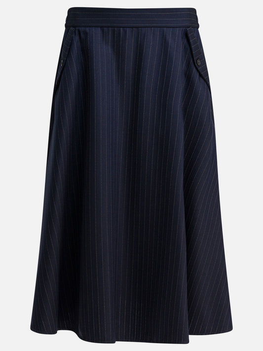 Midi skirts Pinstriped  Blue - Golden Goose Women | PLP | VIETTI Online Store 
