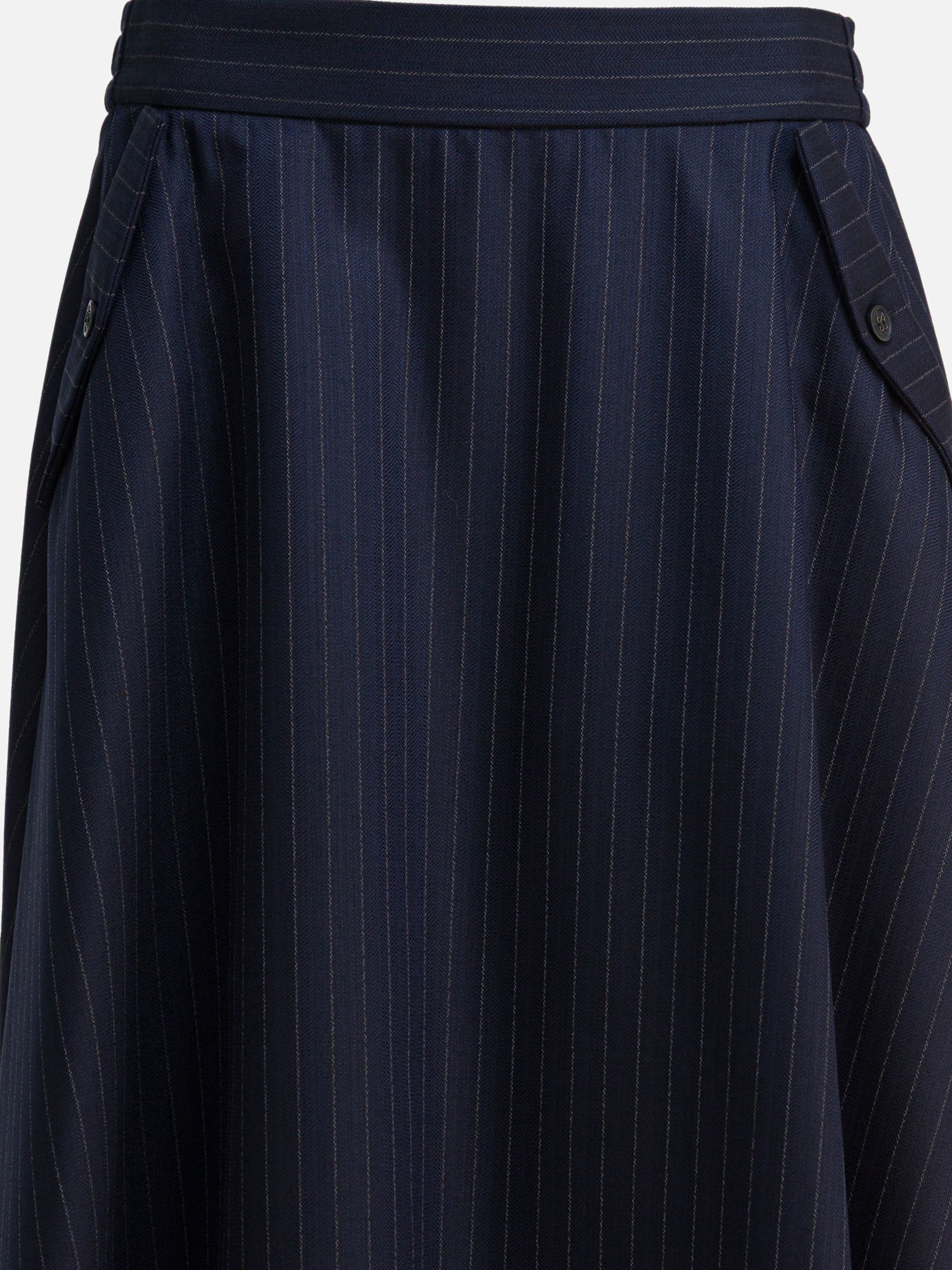 Midi skirts Pinstriped  Blue - Golden Goose Women | PDP | VIETTI Online Store | thumbnail_3