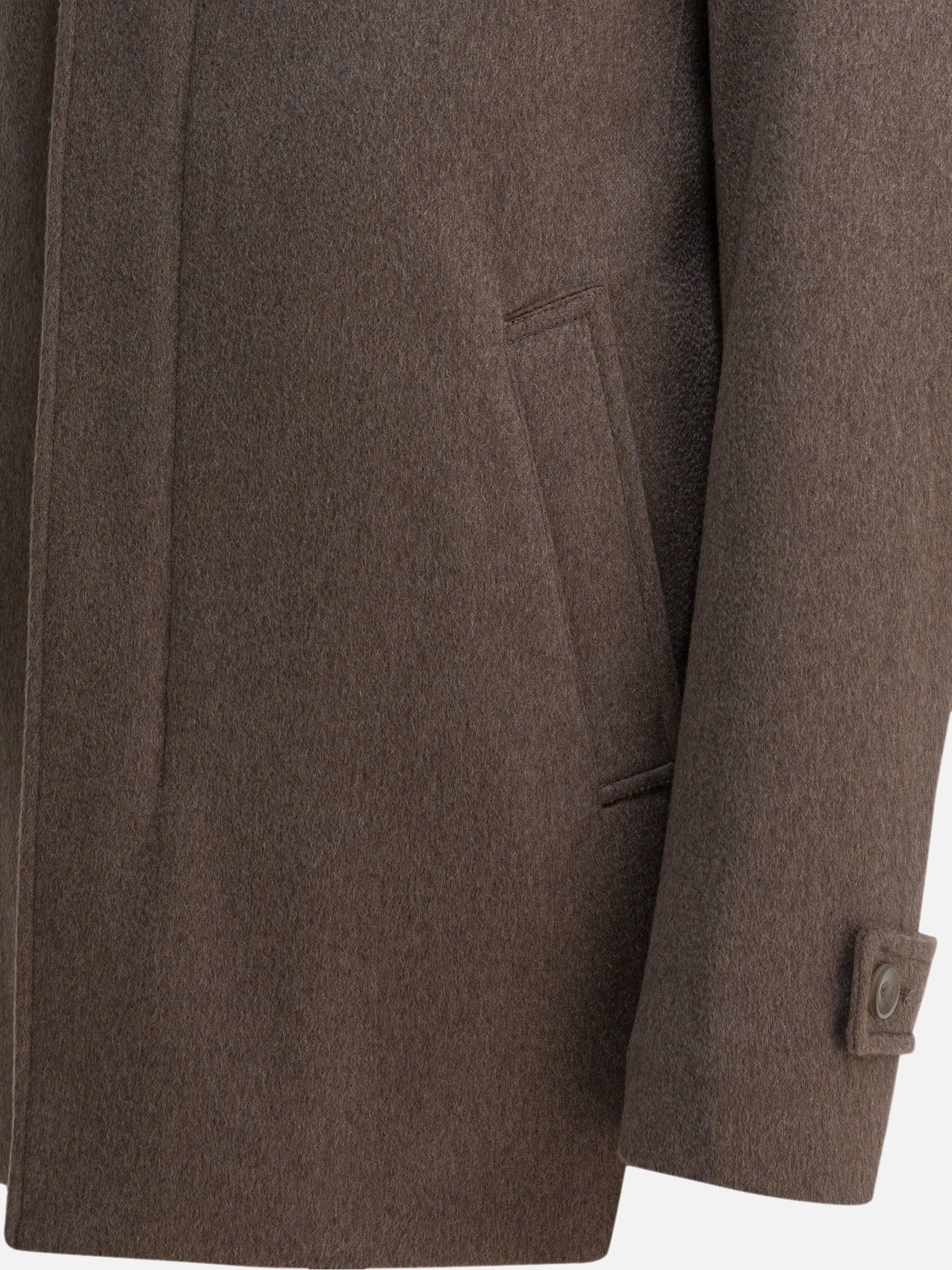 Long coats Solid colour  Brown - Herno Men | PDP | VIETTI Online Store | Zoom-Modal_4
