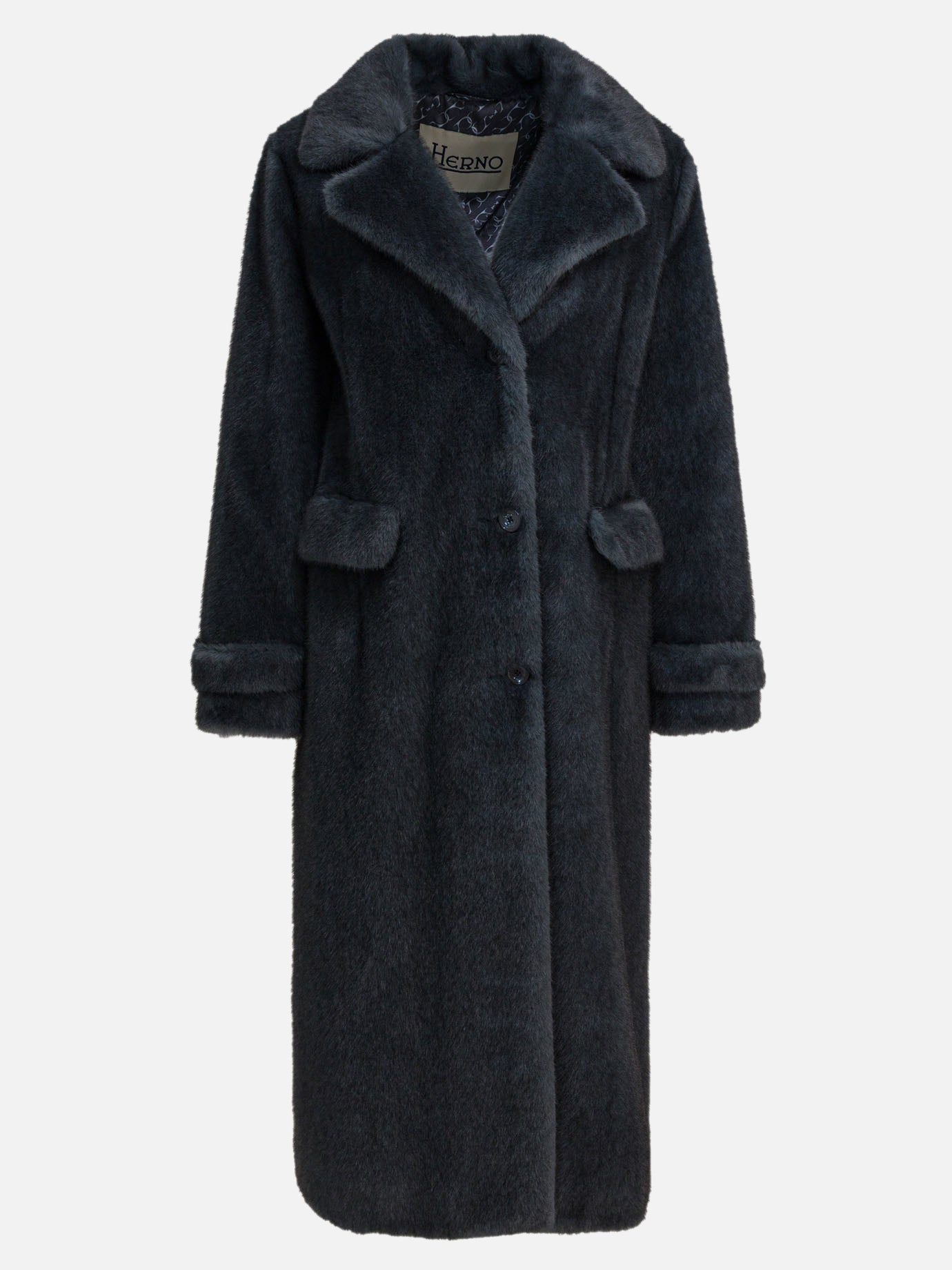 Long coats Solid colour  Grey - Herno Women | PDP | VIETTI Online Store | thumbnail