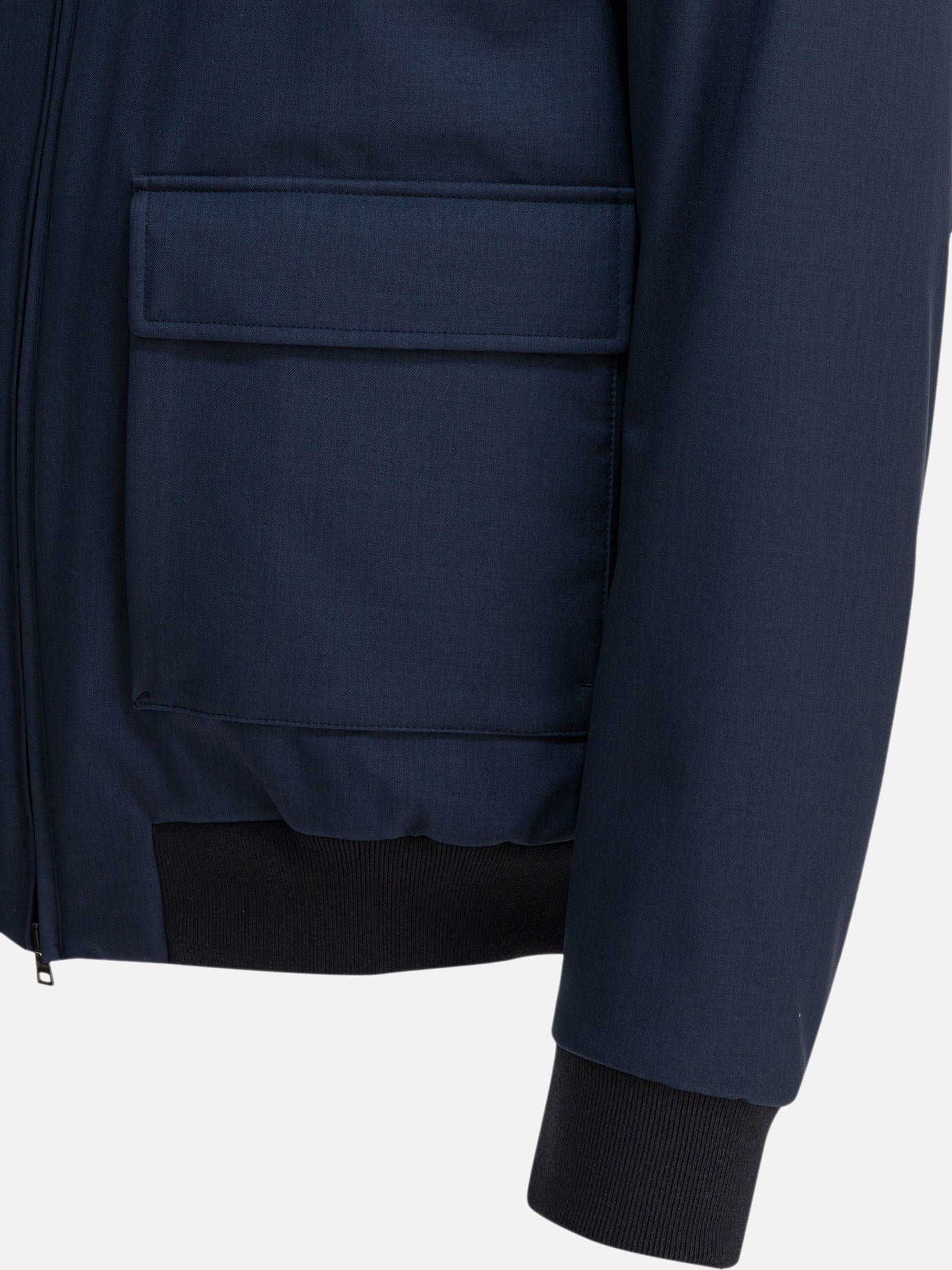 Bomber jackets Solid colour  Blue - Herno Men | PDP | VIETTI Online Store | thumbnail_4