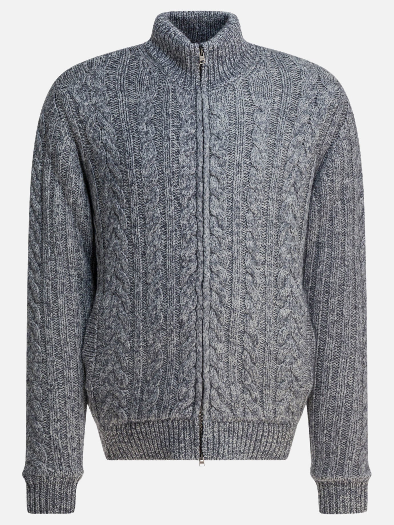 Cardigans Textured knit  Grey - Herno Men | PDP | VIETTI Online Store | Zoom-Modal
