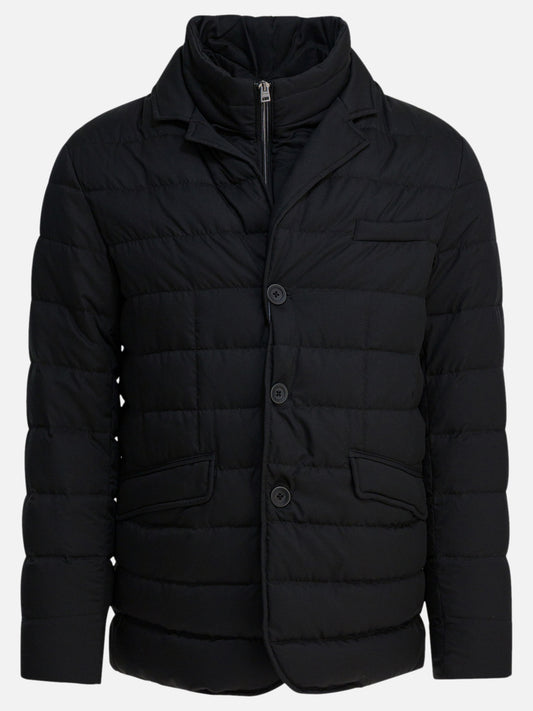 Down jackets Solid colour  Black - Herno Men | PLP | VIETTI Online Store 
