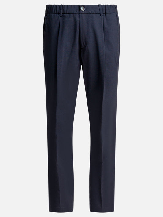 Leisure trousers Solid colour  Blue - Herno Men | PDP | VIETTI Online Store 
