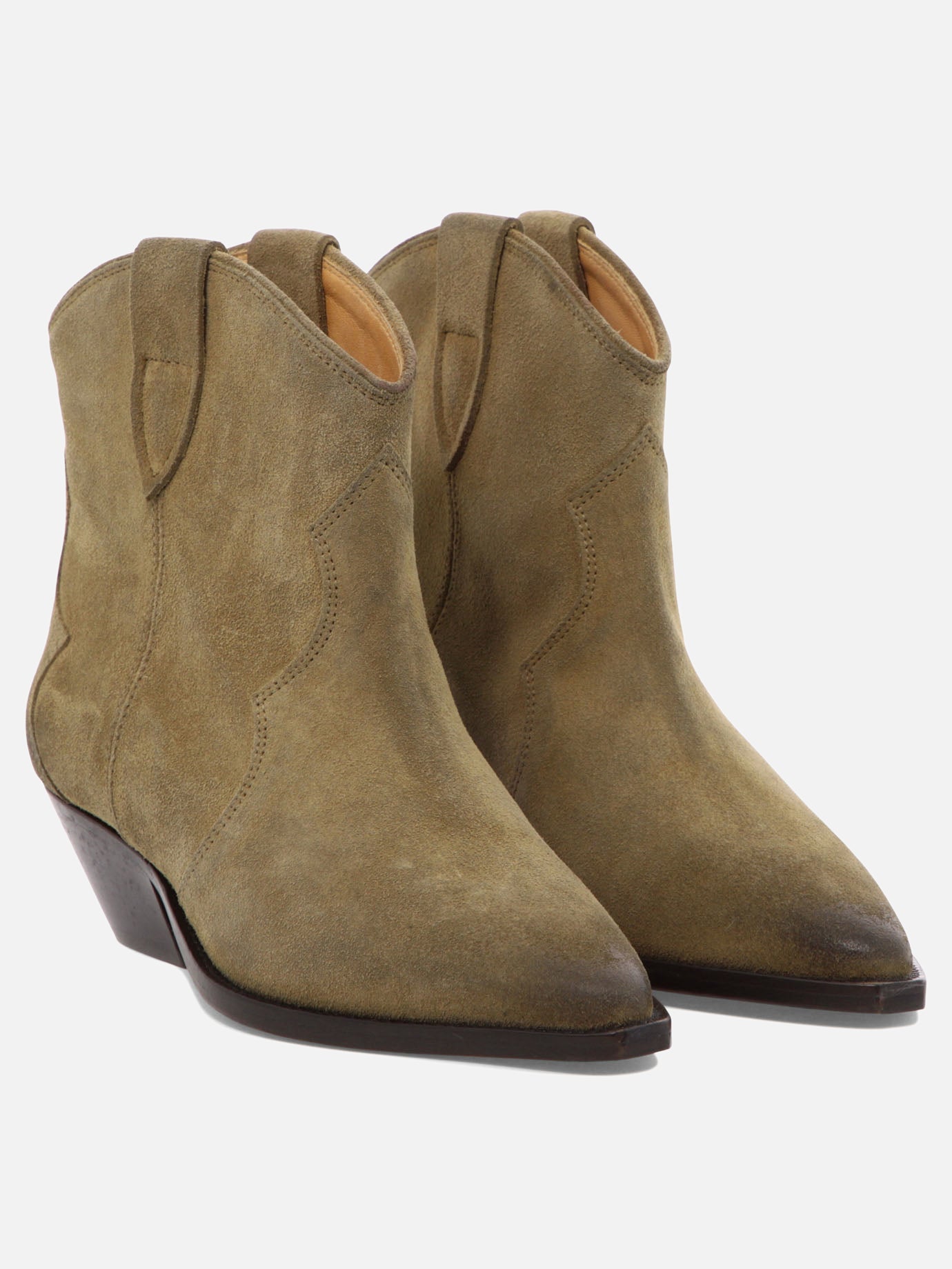Cowboy 100% calf velvet leather - 100% cow leather  Beige - Isabel Marant Women | PDP | VIETTI Online Store | thumbnail_2
