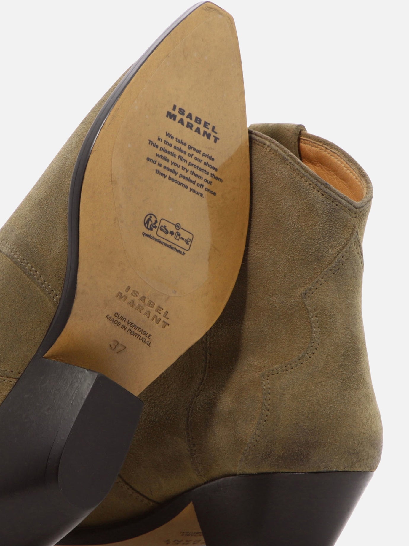 Cowboy 100% calf velvet leather - 100% cow leather  Beige - Isabel Marant Women | PDP | VIETTI Online Store | Zoom-Modal_5

