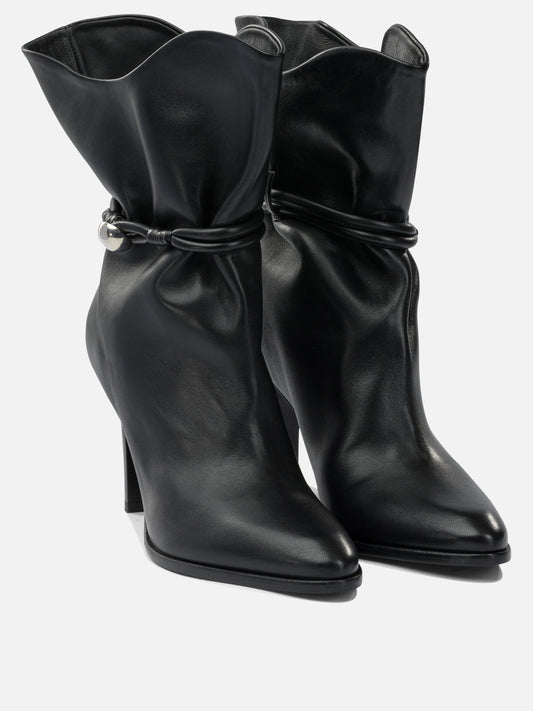 Pull-on boots 100% lamb leather - 100% leather  Black - Isabel Marant Women | PLP | VIETTI Online Store | 2
