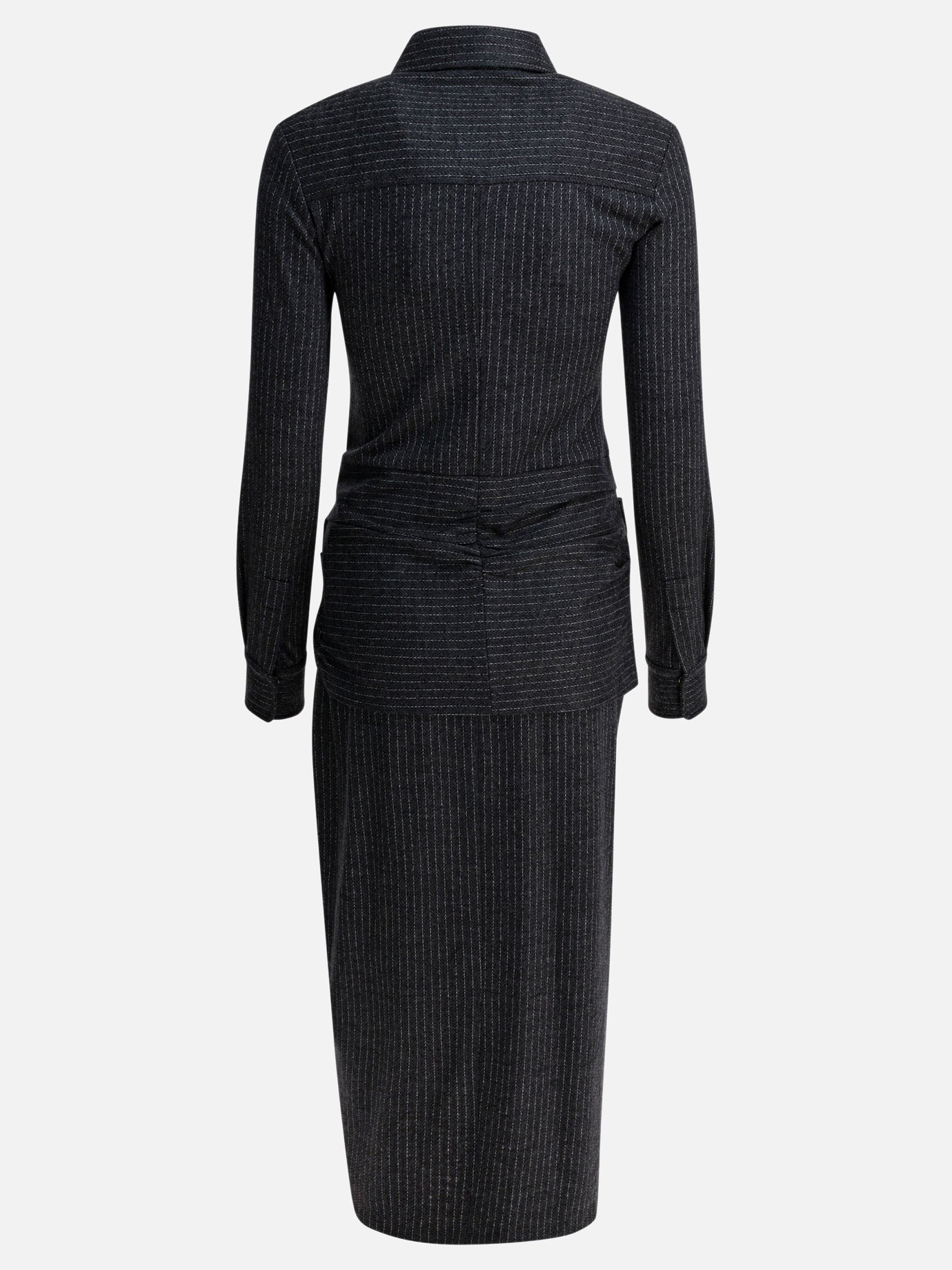 Midi dresses Striped  Grey - Isabel Marant Women | PDP | VIETTI Online Store | Zoom-Modal_2
