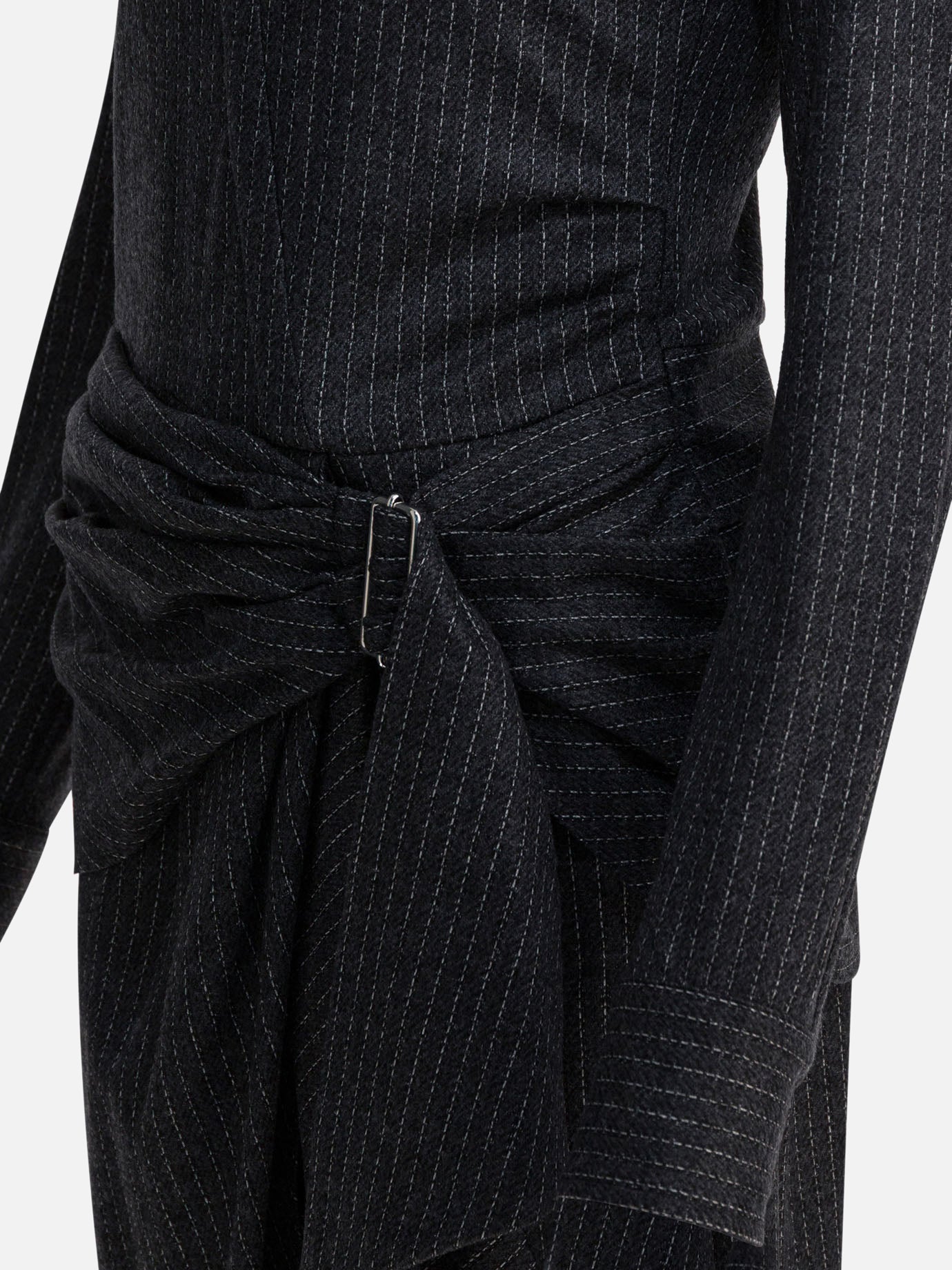 Midi dresses Striped  Grey - Isabel Marant Women | PDP | VIETTI Online Store | thumbnail_4