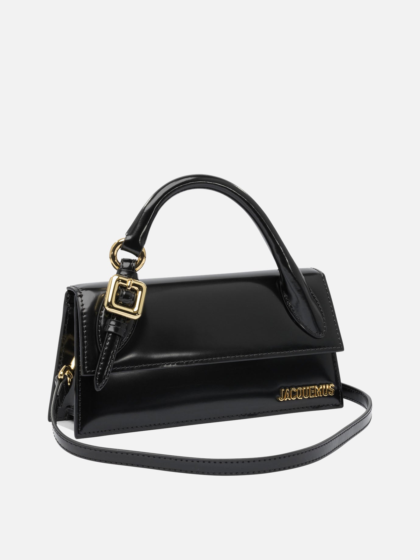 Jacquemus Long &quot;Chiquito&quot; bag with buckle 13368240_UNI Black thumbnail_2