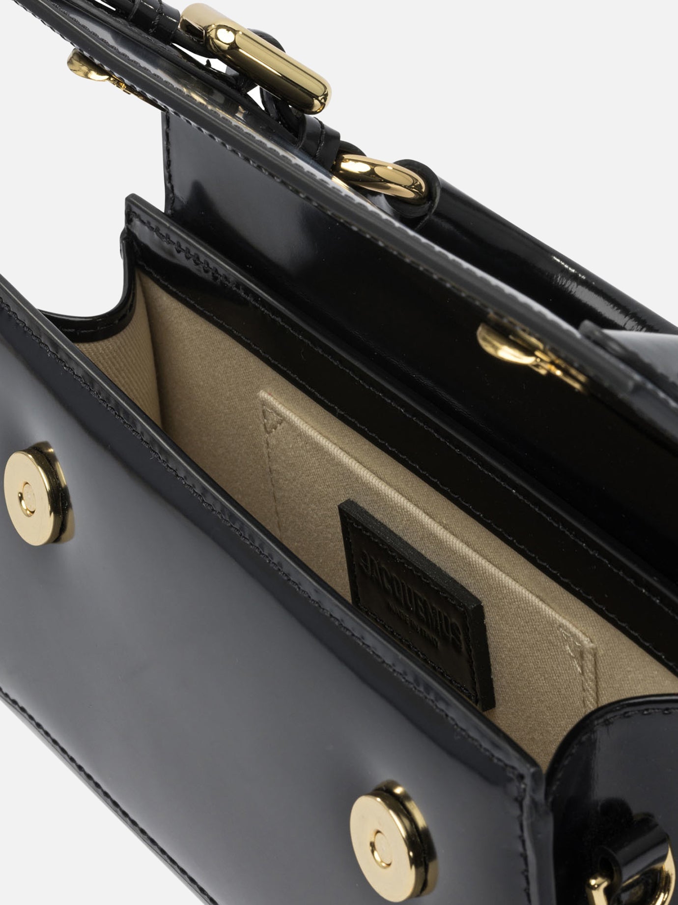 Jacquemus Long &quot;Chiquito&quot; bag with buckle 13368240_UNI Black thumbnail_5