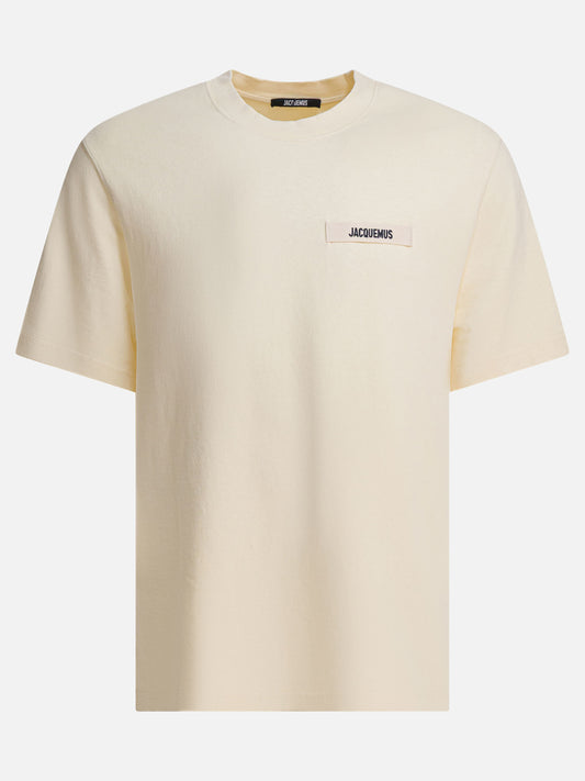Crewneck t-shirts Logo  Beige - Jacquemus Men | PLP | VIETTI Online Store 
