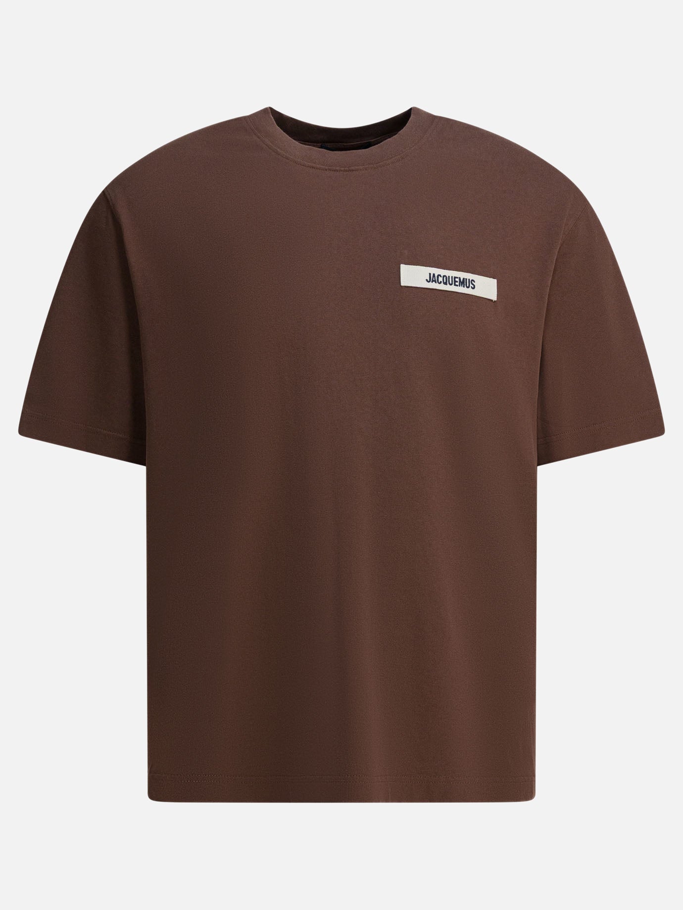 Crewneck t-shirts Logo  Brown - Jacquemus Men | PDP | VIETTI Online Store | thumbnail