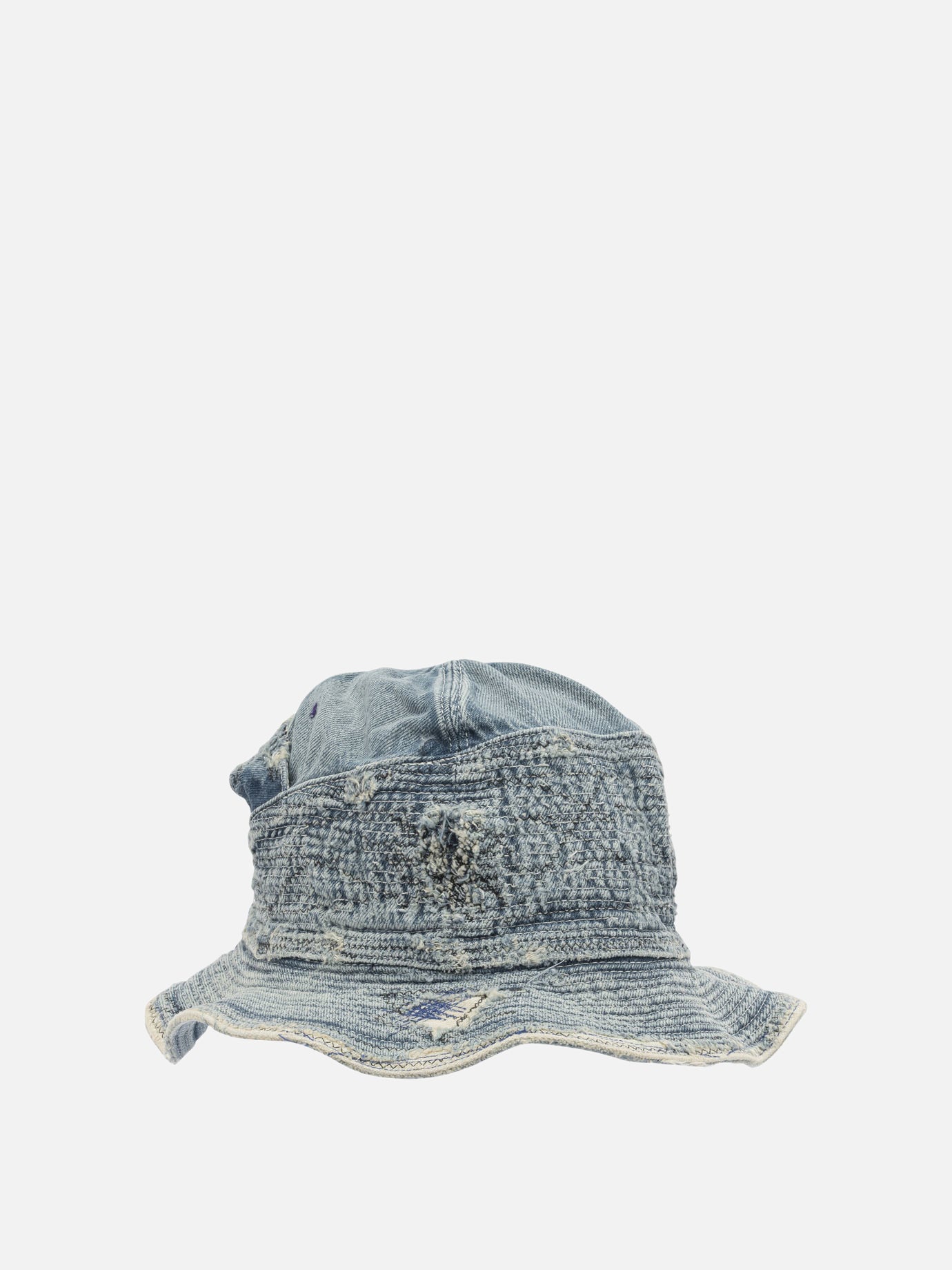 Bucket hats 100% cotton  Blue - KAPITAL Men | PDP | VIETTI Online Store | thumbnail_2