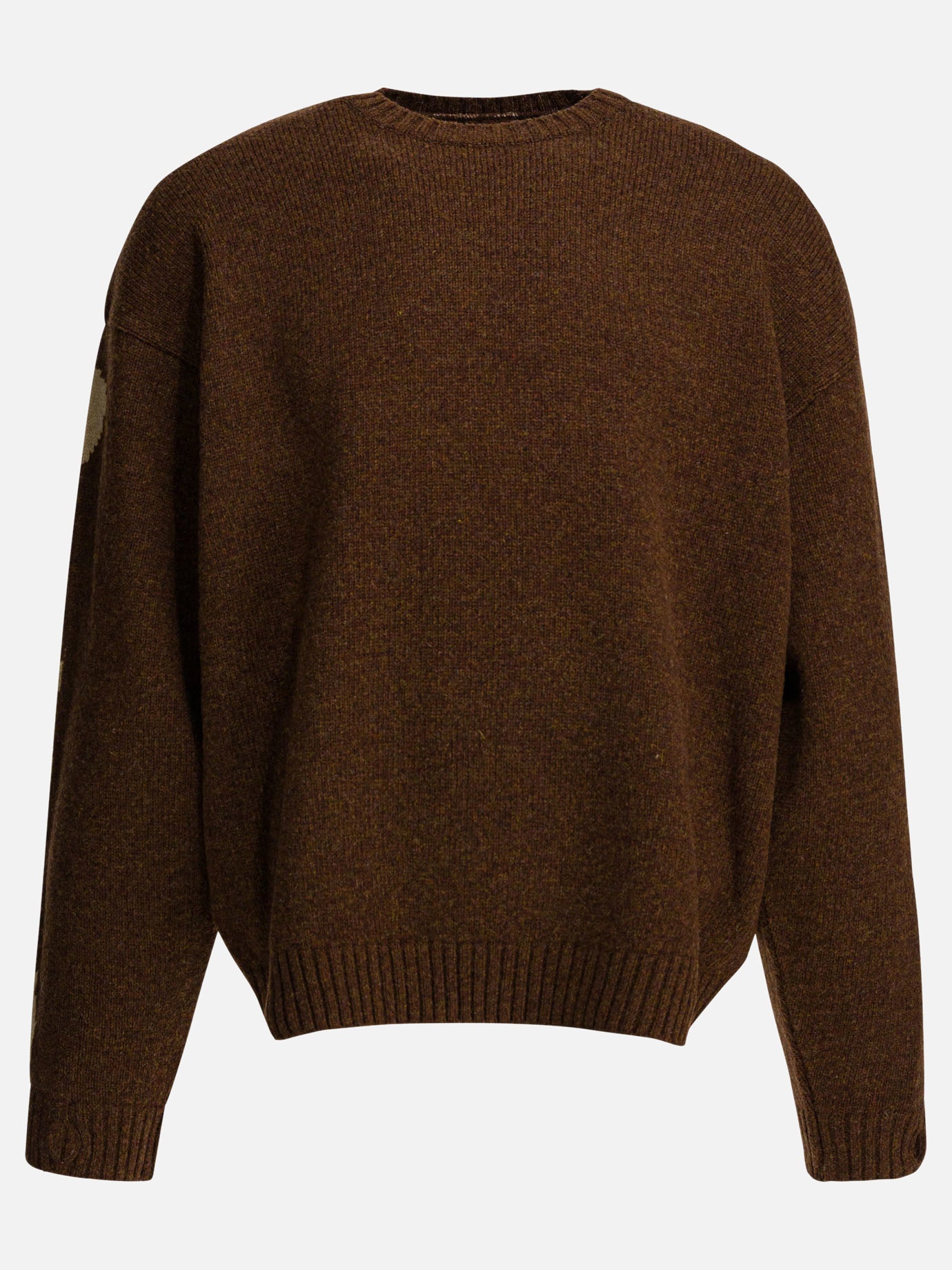 Crewneck sweaters Solid colour  Brown - KAPITAL Men | PDP | VIETTI Online Store | thumbnail